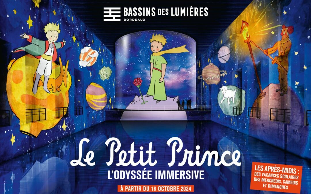 L’exposition « Le Petit Prince : L’Odyssée immersive » aux Bassins des Lumières